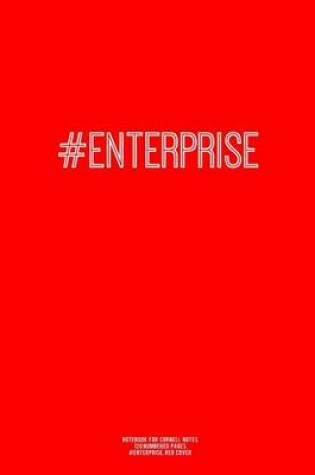 Cover of Notebook for Cornell Notes, 120 Numbered Pages, #ENTERPRISE, Red Cover