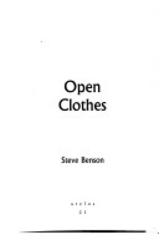 Cover of Open Clothes