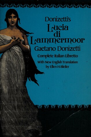 Cover of Donizetti Lucia DI Lammerr Libto