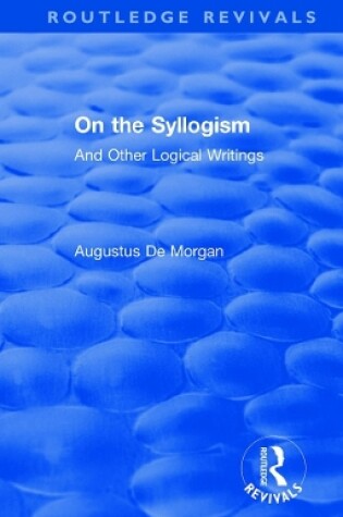 Cover of On the Syllogism