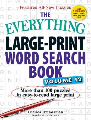 Book cover for The Everything Large-Print Word Search Book, Volume 12