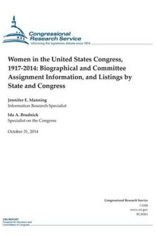 Cover of Women in the United States Congress, 1917-2014