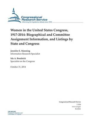 Book cover for Women in the United States Congress, 1917-2014