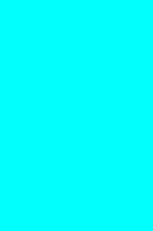 Cover of Journal Electric Cyan Color Simple Plain Cyan Blue