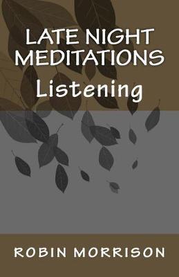 Book cover for late night meditations one