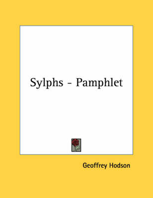 Book cover for Sylphs - Pamphlet