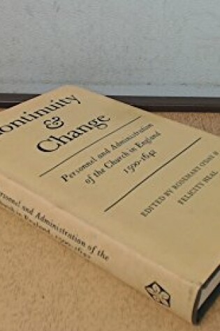 Cover of Continuity and Change