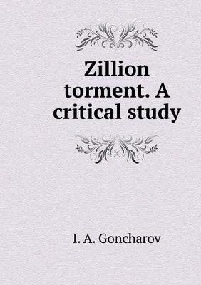 Book cover for Zillion torment. A critical study