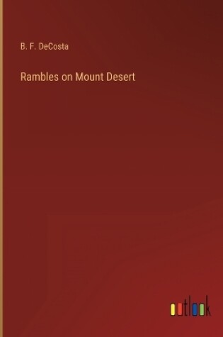 Cover of Rambles on Mount Desert