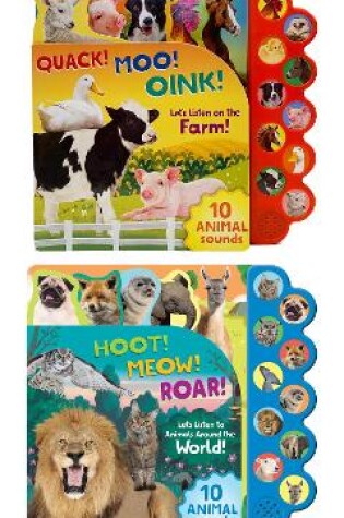 Cover of Farm and Wild Animal 10 button sound books: 2 BOOK PACK