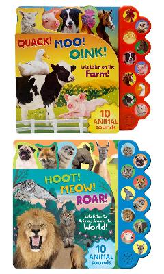 Book cover for Farm and Wild Animal 10 button sound books: 2 BOOK PACK