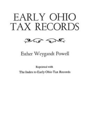Cover of Early Ohio Tax Records