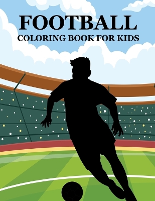 Book cover for football coloring book For Kids