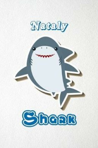 Cover of Nataly Shark A5 Lined Notebook 110 Pages