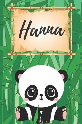 Book cover for Hanna Notizbuch Panda / Malbuch / Kritzelbuch / Tagebuch / Journal / DIN A5 / Geschenke