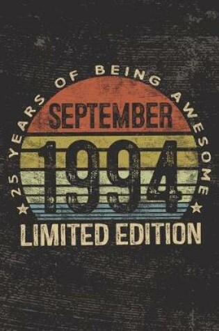 Cover of September 1994 Limited Edition 25 Years of Being Awesome