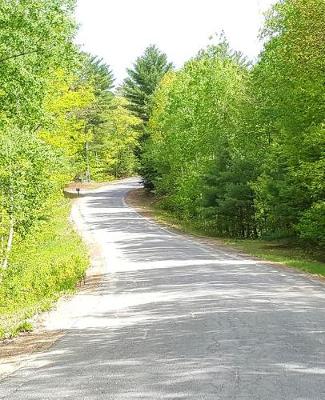 Cover of School Composition Book Pretty Country Road Springtime