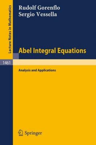 Cover of Abel Integral Equations