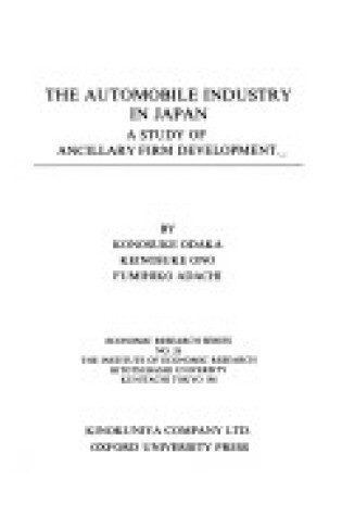 Cover of The Automobile Industry in Japan