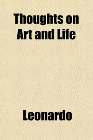 Cover of Thoughts on Art and Life