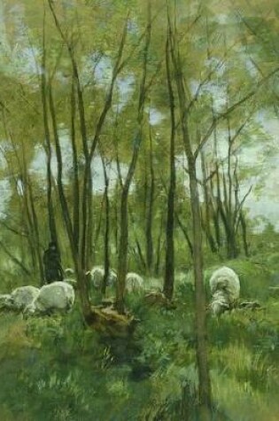 Cover of Flock of Sheep in a Forest, Anton Mauve. Blank Journal