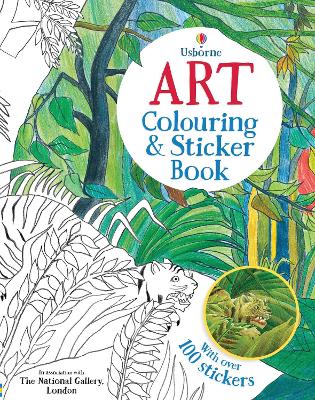 Book cover for Art Colouring and Sticker Book
