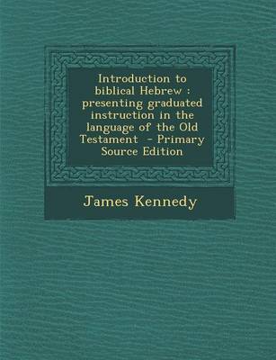 Book cover for Introduction to Biblical Hebrew