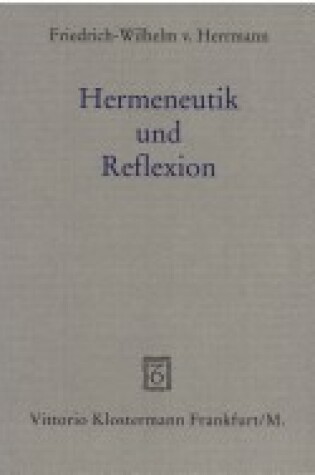 Cover of Hermeneutik Und Reflexion