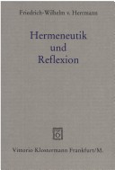 Book cover for Hermeneutik Und Reflexion