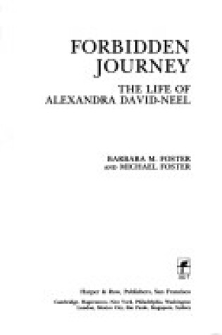 Cover of Forbidden Journey