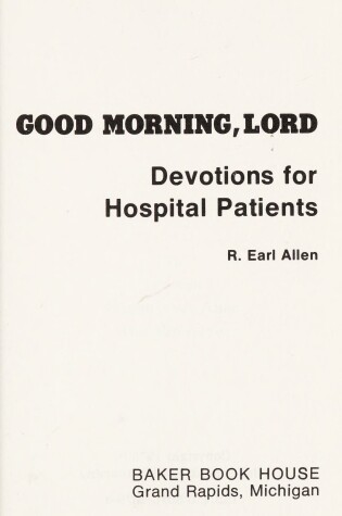 Cover of Devotions for Hospital Patients