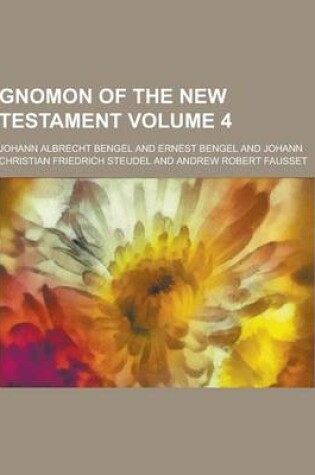 Cover of Gnomon of the New Testament Volume 4