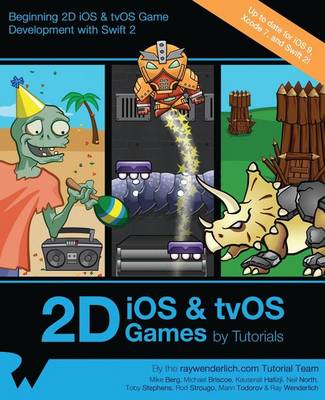 Book cover for 2D IOS & Tvos Games by Tutorials