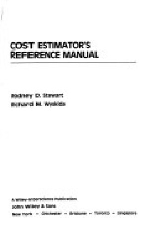 Cover of Cost Estimator's Reference Manual