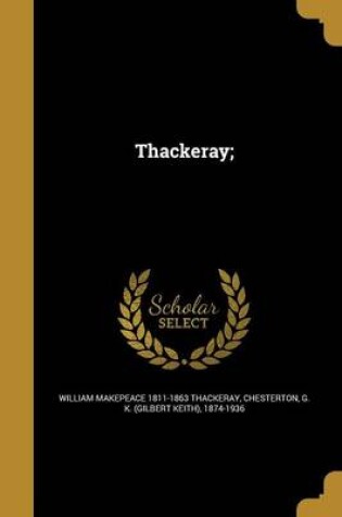 Cover of Thackeray;