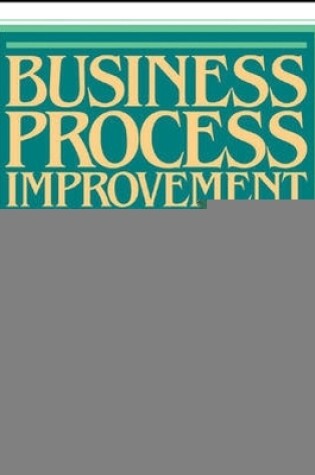 Cover of Business Process Improvement Workbook: Documentation, Analysis, Design, and Management of Business Process Improvement