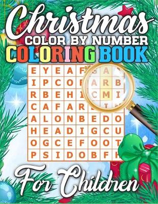 Book cover for Christmas Color By Number Coloring Book for Children