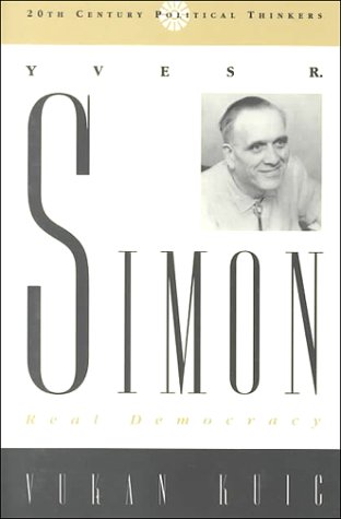 Cover of Yves R. Simon