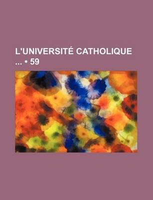 Book cover for L'Universite Catholique (59)