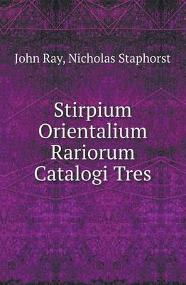 Book cover for Stirpium Orientalium Rariorum Catalogi Tres
