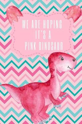 Book cover for We Are Hoping It's a Pink Dinosaur