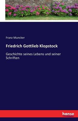 Book cover for Friedrich Gottlieb Klopstock