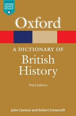 Book cover for A Dictionary of British History