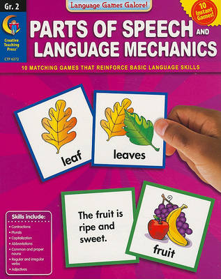 Book cover for Parts of Speech and Language Mechanics, Grade 2