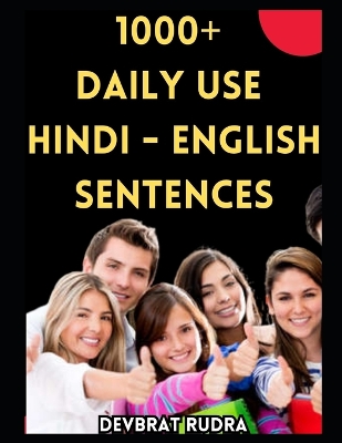 Book cover for 1000+ Hindi to English Translation Sentences Book Learn English Speaking For Adult Beginners