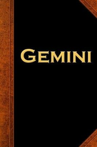 Cover of 2020 Daily Planner Gemini Zodiac Horoscope Vintage 388 Pages