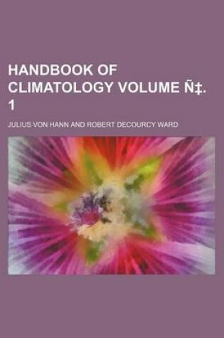 Cover of Handbook of Climatology Volume N . 1