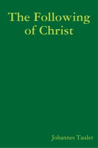 Cover of The Following of Christ