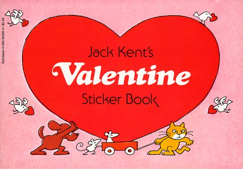 Book cover for Jack Kent's Valentine Sticker Book