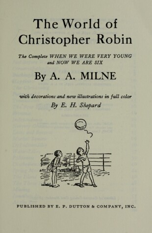 Book cover for Milne & Shepard : World of Christopher Robin